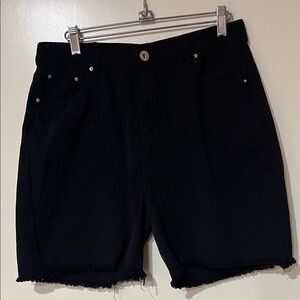 Stylish Black Denim Women's Shorts by anna-kaci